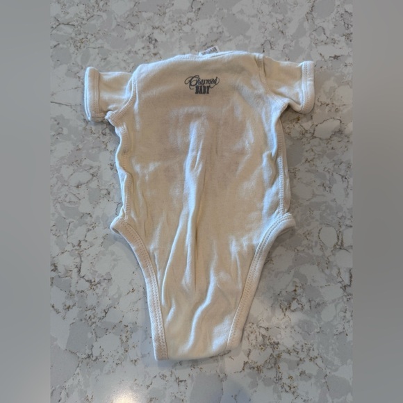 Newborn Cream Baby Onesie with Red Graphic - Austin TX - Picture 4 of 6